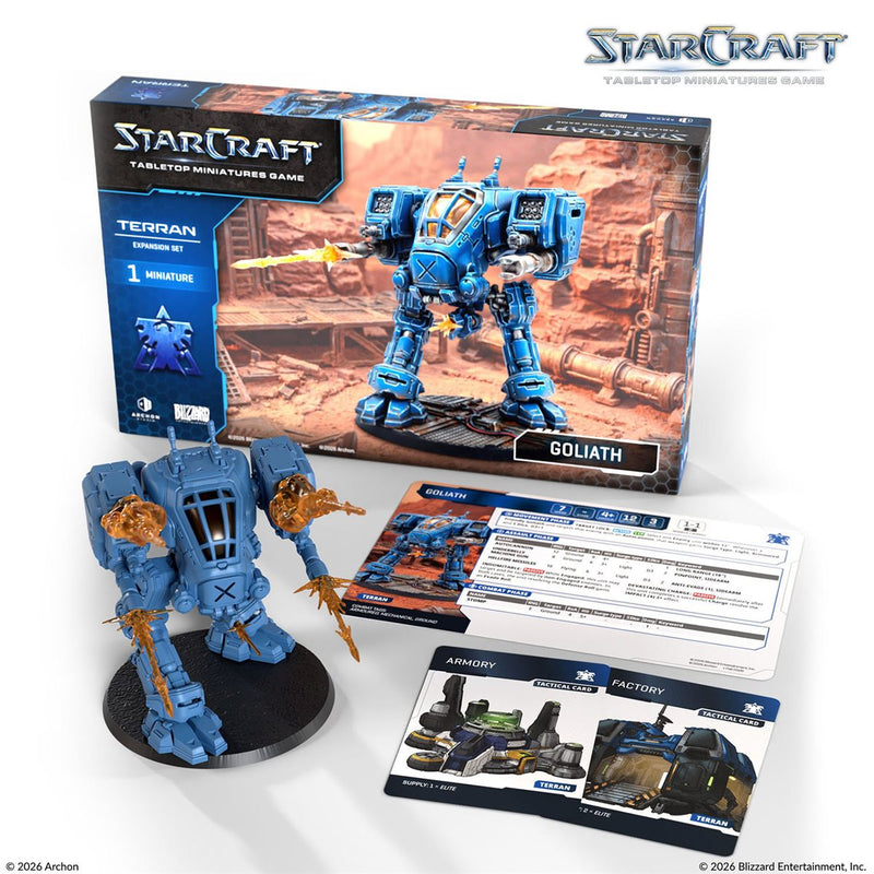 Starcraft: The Miniatures Game: Wave 1: Terran: Goliath Expansion Set [Pre-Order] 2026-08-24
