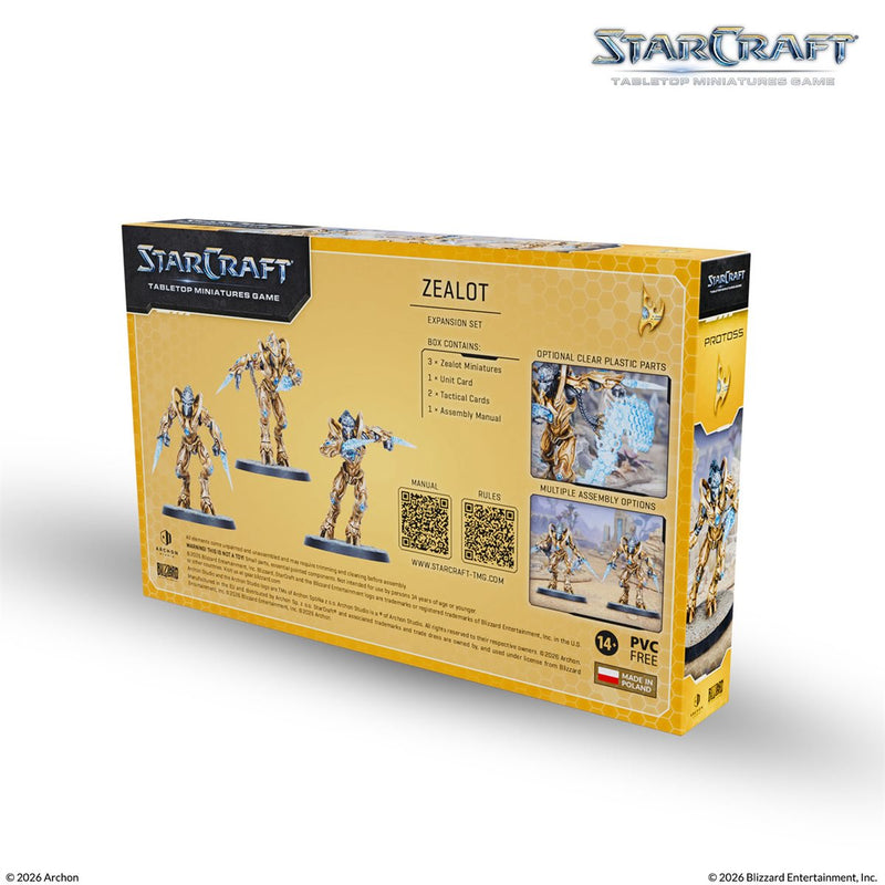 Starcraft: The Miniatures Game: Wave 1: Protoss: Zealot Expansion Set [Pre-Order] 2026-08-24
