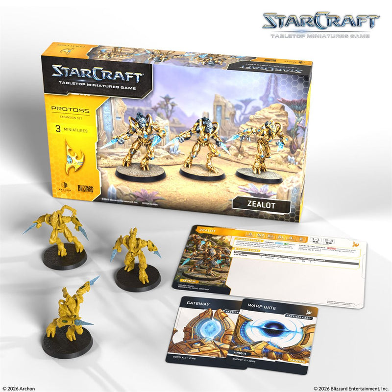 Starcraft: The Miniatures Game: Wave 1: Protoss: Zealot Expansion Set [Pre-Order] 2026-08-24