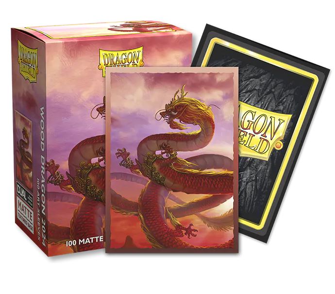 Dragon Shield Limited Edition Brushed Art Sleeves: Wood Dragon (100ct)