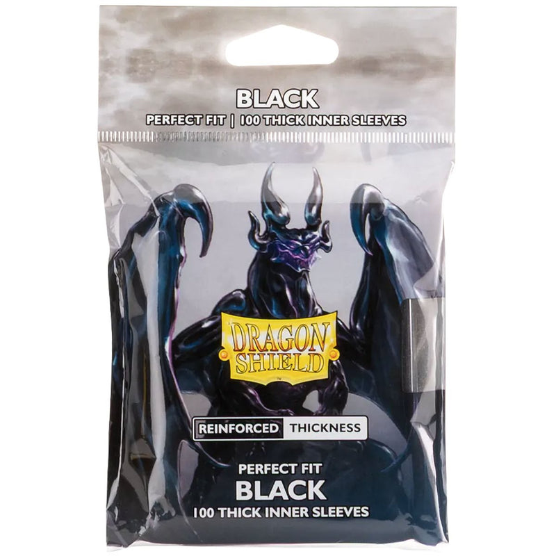 Dragon Shield: Perfect Fit: Thick Inner Sleeves: Black