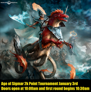 [STRATHROY] Age of Sigmar 2k Point Tournament January 3rd