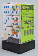 Dice: 12x D6: 16 mm: Brush: Breezy / Blue