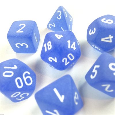 Frosted Dice - Blue/White