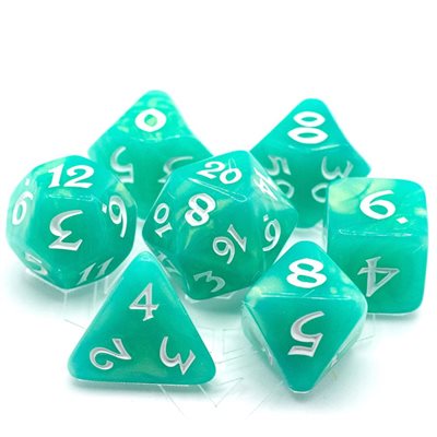 7 Pc RPG Set: Elessia: Shady Vale with White