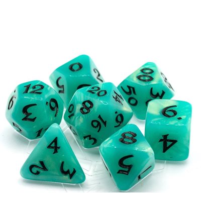 7 Pc RPG Set: Elessia: Shady Vale with Black