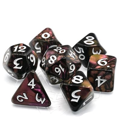 7 Pc RPG Set: Elessia: Dagda with White