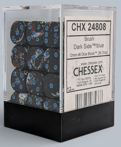 Dice: 36x D6: Brush: Dark Side / Blue