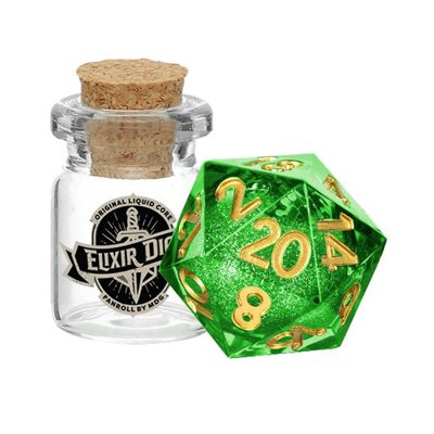 Dice: 1x D20: Elixir Liquid Core: Aegis of Hope