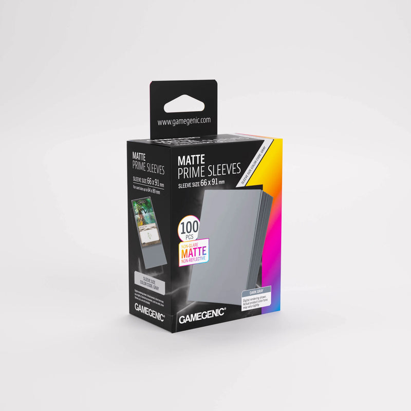 Sleeves: Gamegenic: Matte Prime Sleeves: Dark Grey (100)