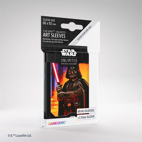 Star Wars: Unlimited Art Sleeves: Darth Vader (60 Sleeves)