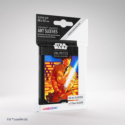Star Wars: Unlimited Art Sleeves: Luke Skywalker (60 Sleeves)