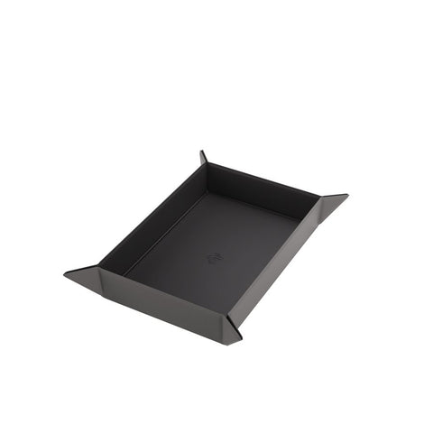 Magnetic Dice Tray: Rectangular: Black / Gray