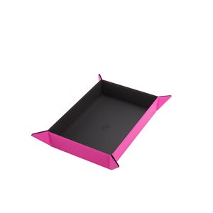 Magnetic Dice Tray: Rectangular: Black / Pink