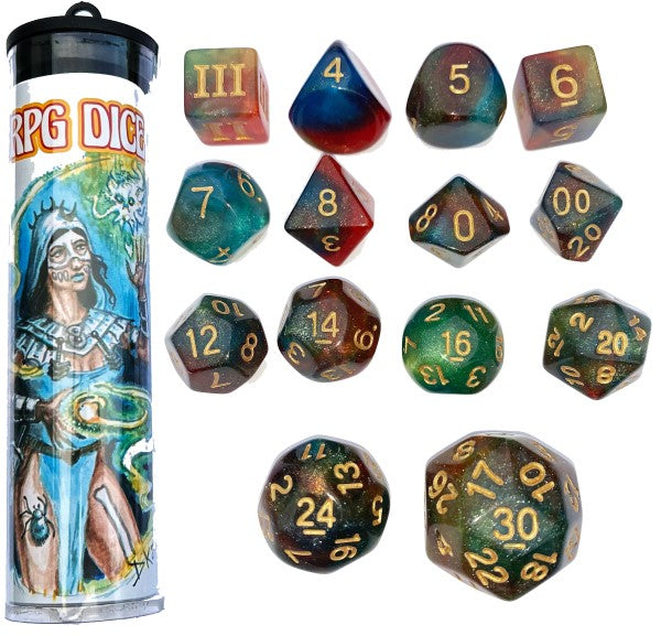 DCC RPG DICE SET: Motes of Mercurial