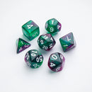 Polyhedral Dice Set: Galaxy Series: Aurora: RPG Dice Set (7pcs)
