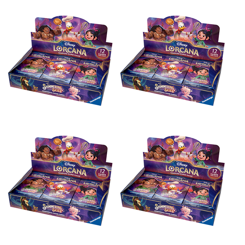 Disney Lorcana: Shimmering Skies - Booster Box x 4 (Case) Disney Lorcana: Shimmering Skies - Booster Box x 4 (Case)