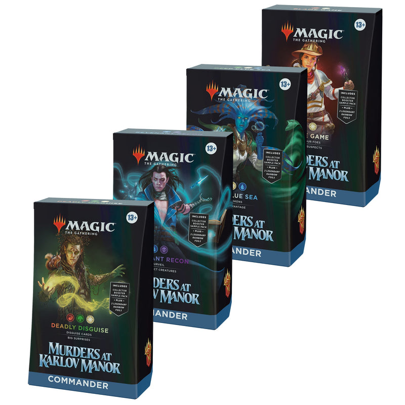 Magic: The Gathering Murders at Karlov Manor Commander Deck Bundle - Includes All 4 Decks