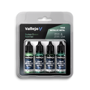Vallejo True Metallic Metal 4 Colour Set - Dusken Green