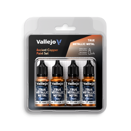 Vallejo True Metallic Metal 4 Colour Set - Ancient Copper
