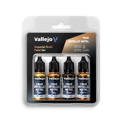 Vallejo True Metallic Metal 4 Colour Set - Imperial Gold