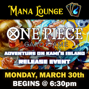 One Piece Card Game: Adventure on KAMI’s Island – Release Event Ticket - Mon, Mar 30 2026