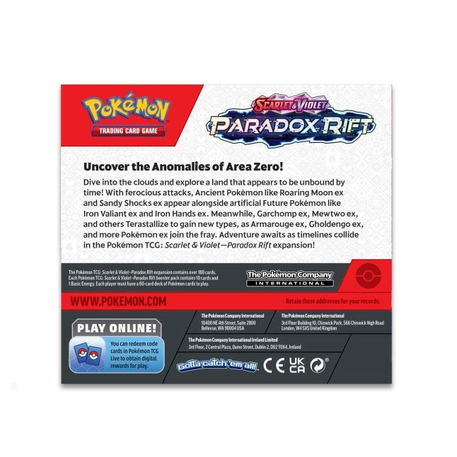 Pokémon TCG: Scarlet & Violet-Paradox Rift Booster Display Box