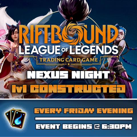 League of Legends: Riftbound - Nexus Night Ticket - Fri, Dec 12 2025