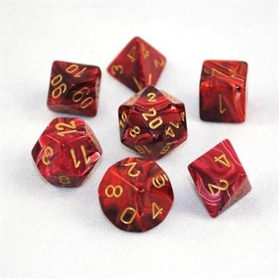 Vortex Dice - Burgundy/gold