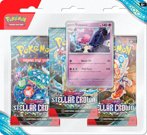 Pokémon TCG: Scarlet & Violet-SV7 Stellar Crown 3 Pack Blister