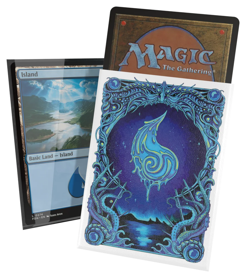 Ultimate Guard MTG Mana Token Art Sleeves – Island (100 Count)
