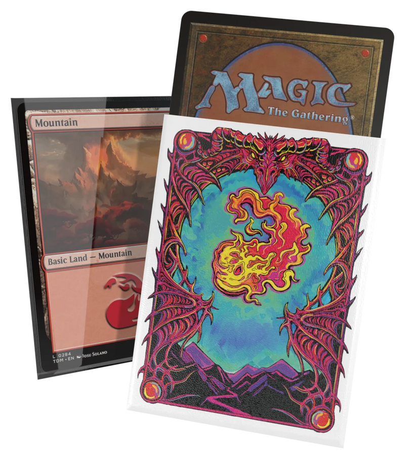 Ultimate Guard MTG Mana Token Art Sleeves – Mountain (100 Count)