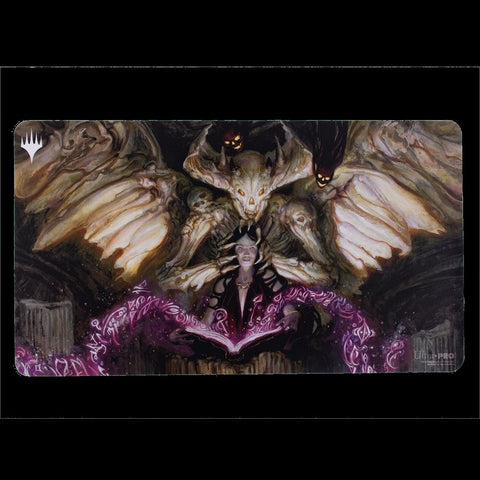 Playmat: Magic: The Gathering: Commander Masters Demonic Tutor Black