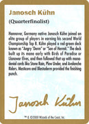 Janosch Kuhn Bio (2000) [World Championship Decks 2000]