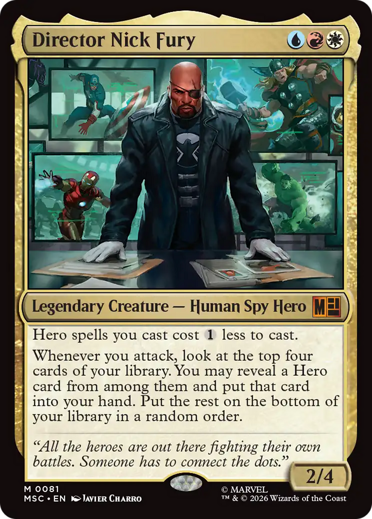 Director Nick Fury (Surge Foil) [Marvel Super Heroes Commander]