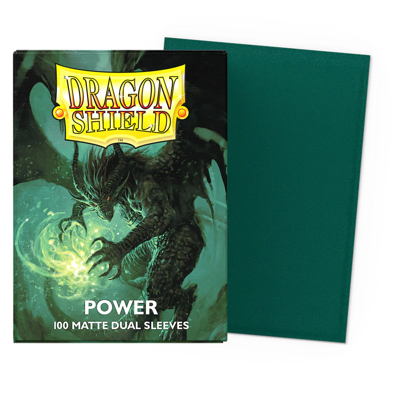 Dragon Shield: Dual Matte: Power (Metallic Green) (100)