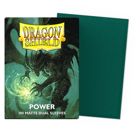 Dragon Shield: Dual Matte: Power (Metallic Green) (100)