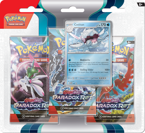 Pokémon TCG: Scarlet & Violet-Paradox Rift 3 Pack Blisters
