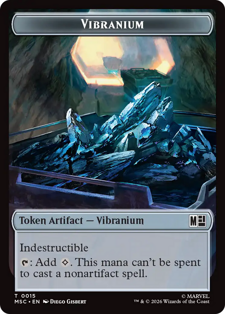 Angel (004) // Vibranium (015) Double-Sided Token [Marvel Super Heroes Commander Tokens]