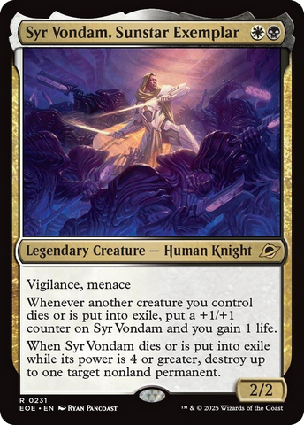 Syr Vondam, Sunstar Exemplar [Edge of Eternities]