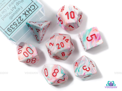 Festive Dice -Chessex (Pop Art/Red)