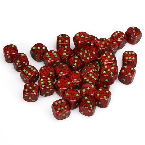12mm d6 Dice Block (36 Dice - Speckled: Strawberry)