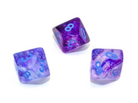 Chessex Nebula: 10D10 Nocturnal/Blue Luminary