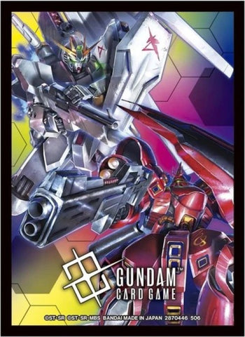GUNDAM CARD GAME: Official Card Sleeves 02 - Nu Gundam VS Sazabi
