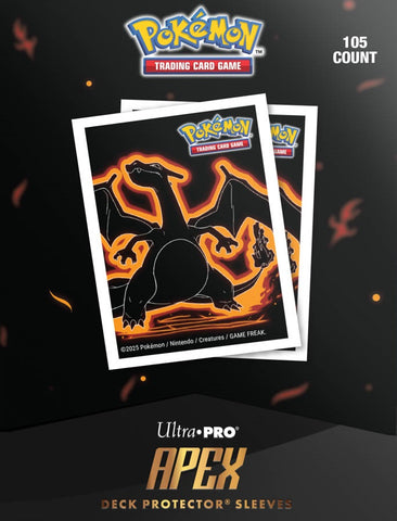 Ultra PRO Apex D-PRO Pokémon Deck Protector Sleeves – Neon Kanto: Charizard (105ct)