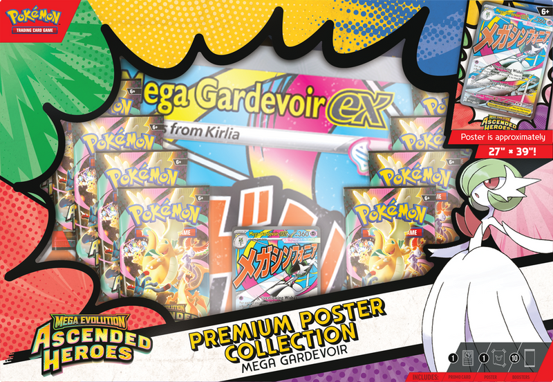 Pokémon TCG: Mega Evolution 2.5 – Ascended Heroes Premium Poster Collection