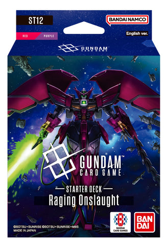 Gundam Card Game: Raging Onslaught Starter Deck (ST-12) [Pre-Order] 2026-09-25