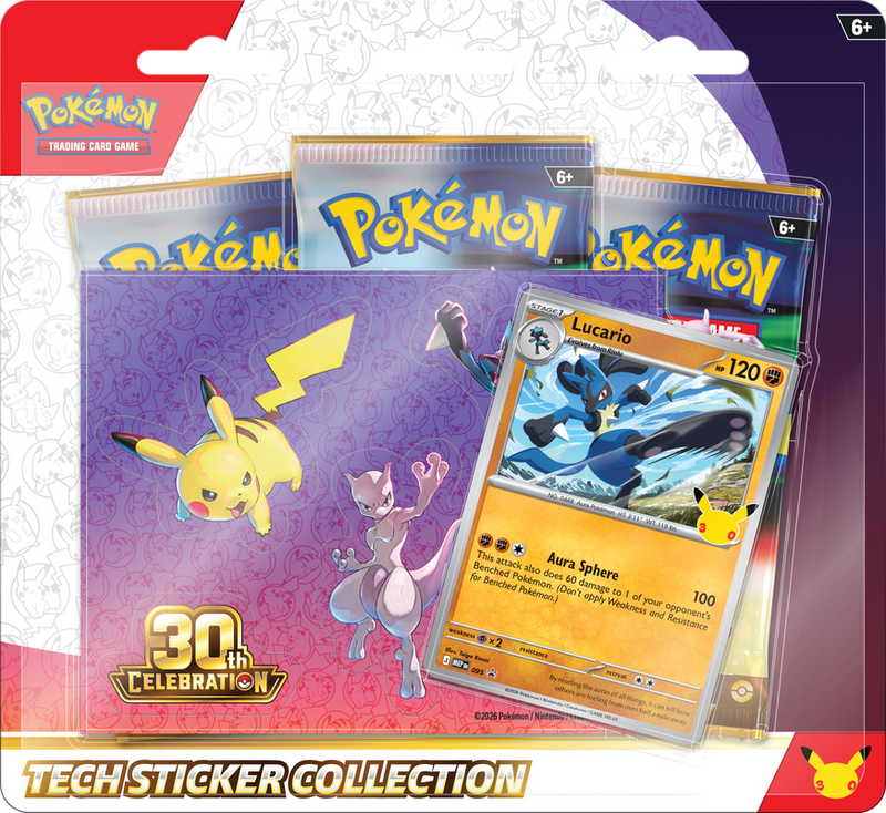 Pokémon TCG: Mega Evolution 30th Celebration Sticker Collection