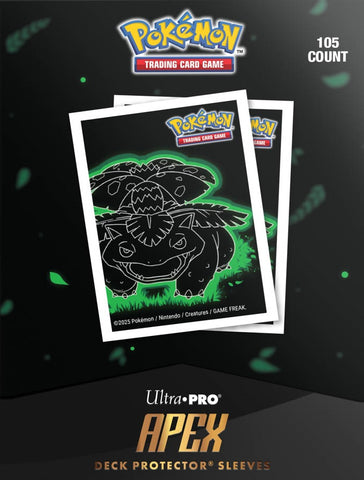 Ultra PRO Apex D-PRO Pokémon Deck Protector Sleeves – Neon Kanto: Venusaur (105ct)