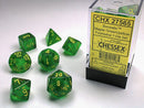 Borealis Dice -Chessex (Maple Green/Yellow)